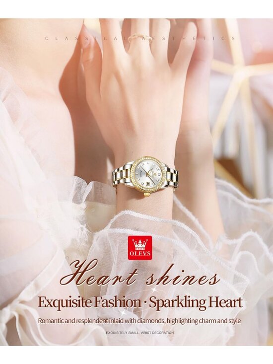 Women\'s White Automatic Diamond Luxury Mechanical Stainless Steel Wrist Watches main image 6